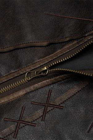 Concert Outfit Butterfly Faux Leather Jacket