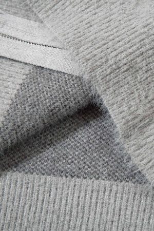 Concert Outfit Butterfly Jacquard  Knit Mock Neck Sweater