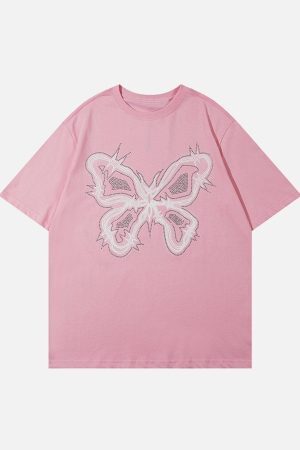 Concert Outfit Butterfly Print Tee