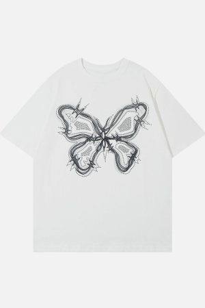 Concert Outfit Butterfly Print Tee