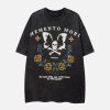 Concert Outfit Butterfly Skull Print Tee