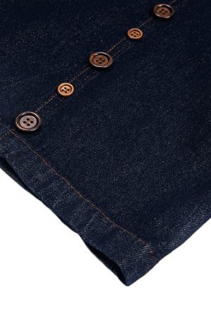 Concert Outfit Button Embroidered Barrel Jeans