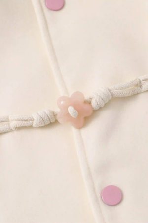 Concert Outfit Buttoned Star Embroidered Baseball Jacket