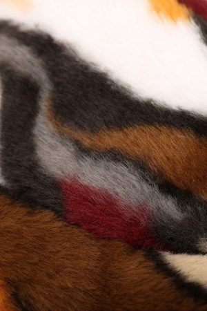 Concert Outfit Camo Stripe Plush Vintage Bucket Hat