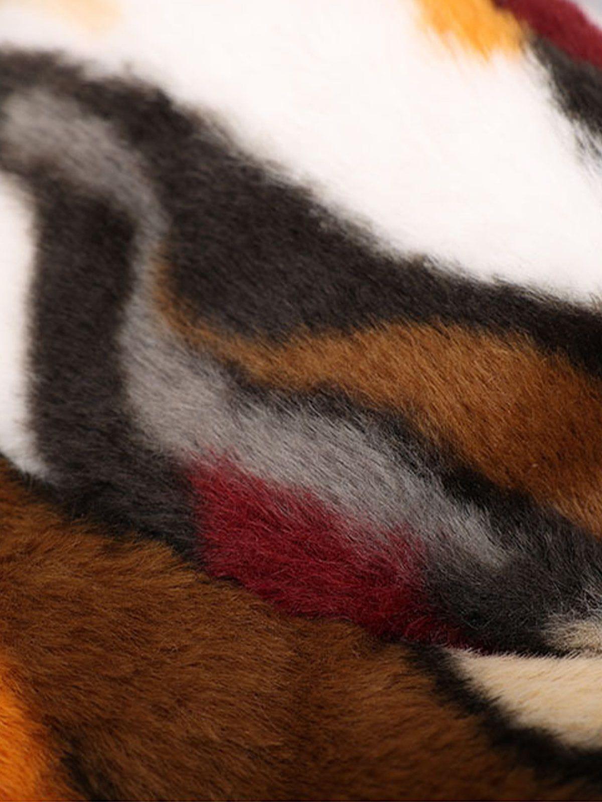 Concert Outfit Camo Stripe Plush Vintage Bucket Hat Concert Outfit Camo Stripe Plush Vintage Bucket Hat