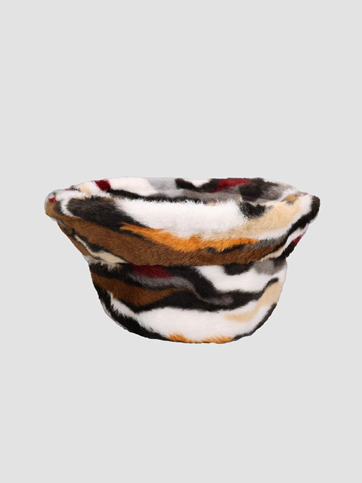 Concert Outfit Camo Stripe Plush Vintage Bucket Hat Concert Outfit Camo Stripe Plush Vintage Bucket Hat