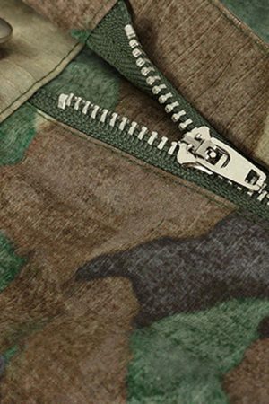 Concert Outfit Camouflage Adjustable Belt Cargo Pants