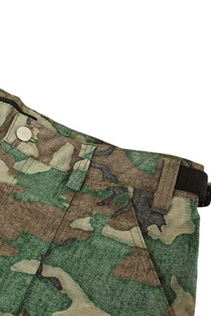 Concert Outfit Camouflage Adjustable Belt Cargo Pants