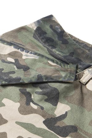 Concert Outfit Camouflage Badge Cargo Shorts