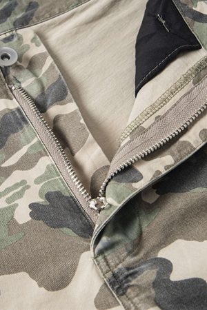 Concert Outfit Camouflage Badge Cargo Shorts