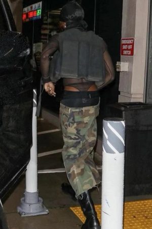 Concert Outfit Camouflage Buckle Waist Cropped Cargo Shorts