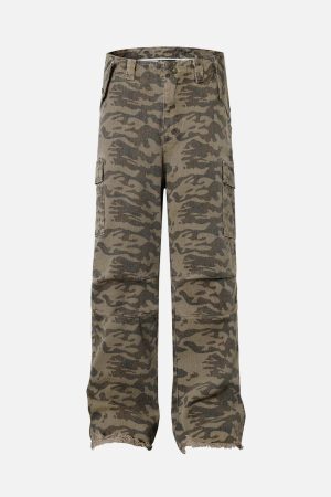 Concert Outfit Camouflage Cargo Pants