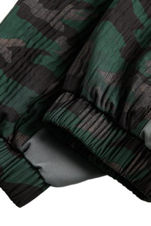 Concert Outfit Camouflage Diamond Patchwork Jacket