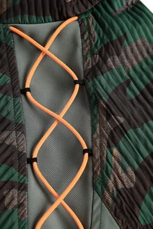 Concert Outfit Camouflage Diamond Patchwork Jacket