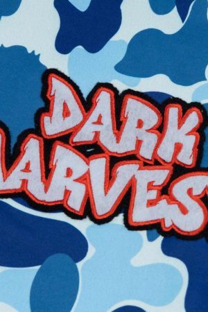 Concert Outfit Camouflage Double Cap Design Hoodie