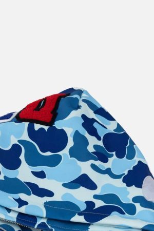 Concert Outfit Camouflage Double Cap Design Hoodie