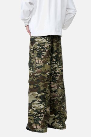 Concert Outfit Camouflage Drawstring Cargo Pants
