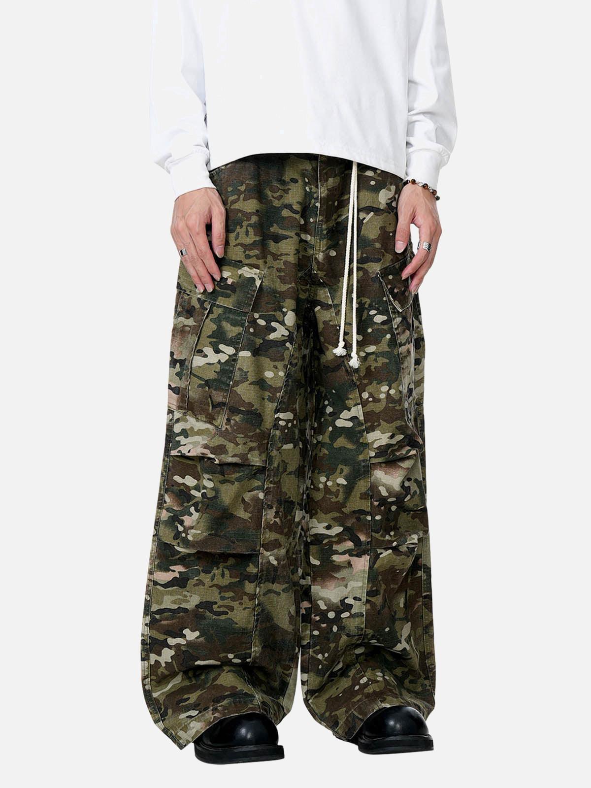 Concert Outfit Camouflage Drawstring Cargo Pants Concert Outfit Camouflage Drawstring Cargo Pants