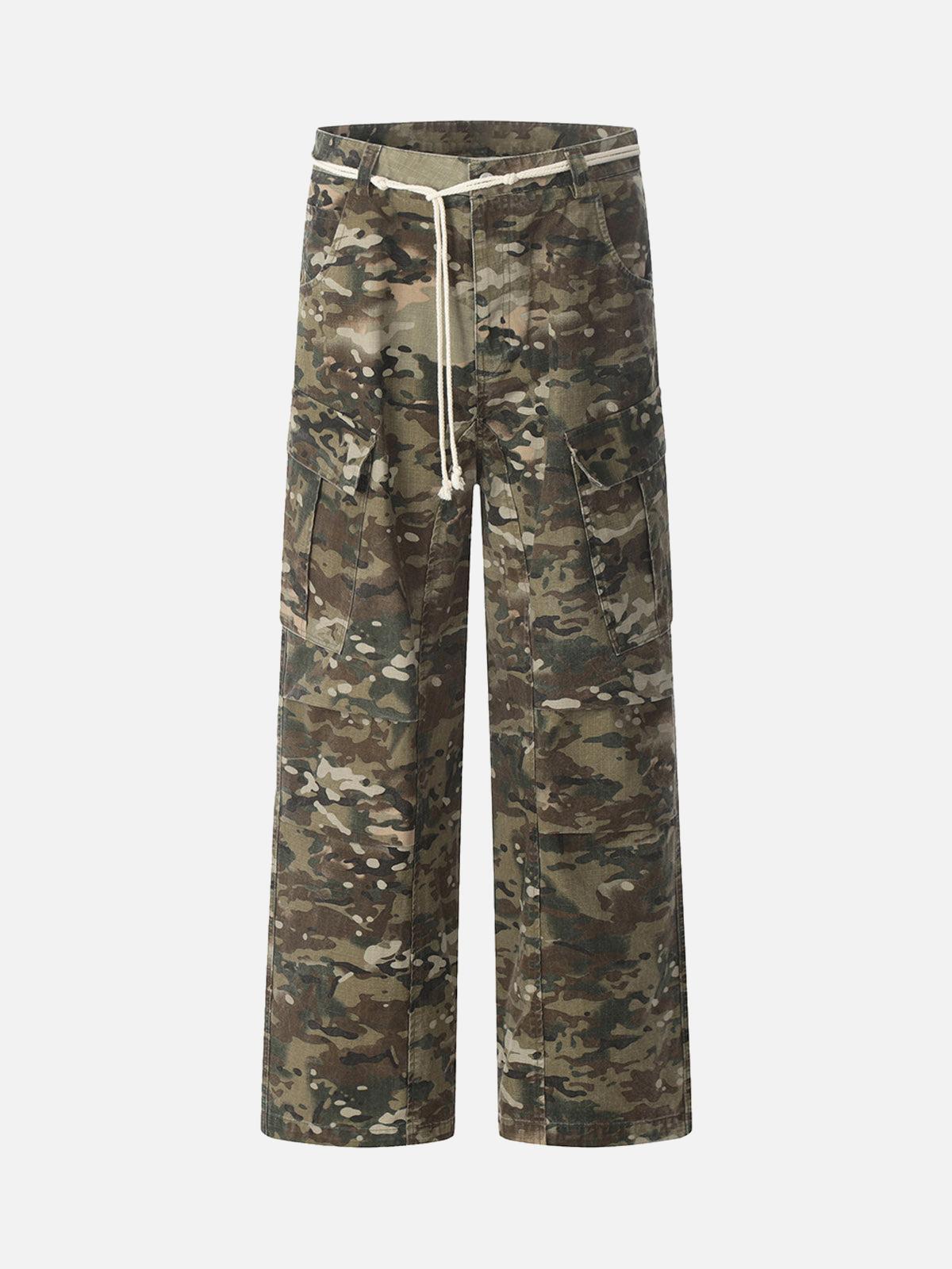 Concert Outfit Camouflage Drawstring Cargo Pants Concert Outfit Camouflage Drawstring Cargo Pants
