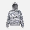 Concert Outfit Camouflage Fleece Hooded Jacket