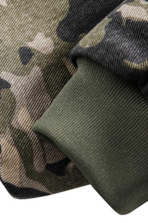 Concert Outfit Camouflage Fur Hooded Jacket