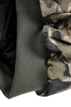 Concert Outfit Camouflage Fur Hooded Jacket