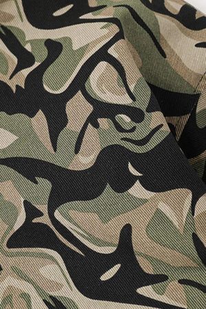 Concert Outfit Camouflage Fur Zipper Hoodie