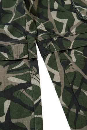 Concert Outfit Camouflage Multi-Pocket Cargo Pants
