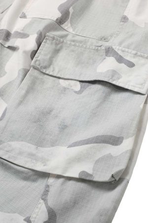 Concert Outfit Camouflage Multi-Pocket Cargo Shorts