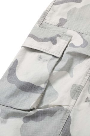 Concert Outfit Camouflage Multi-Pocket Cargo Shorts