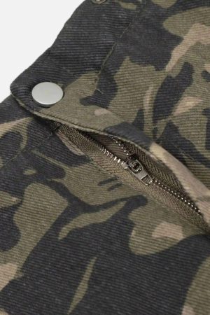 Concert Outfit Camouflage Multi-Pocket Work Pants