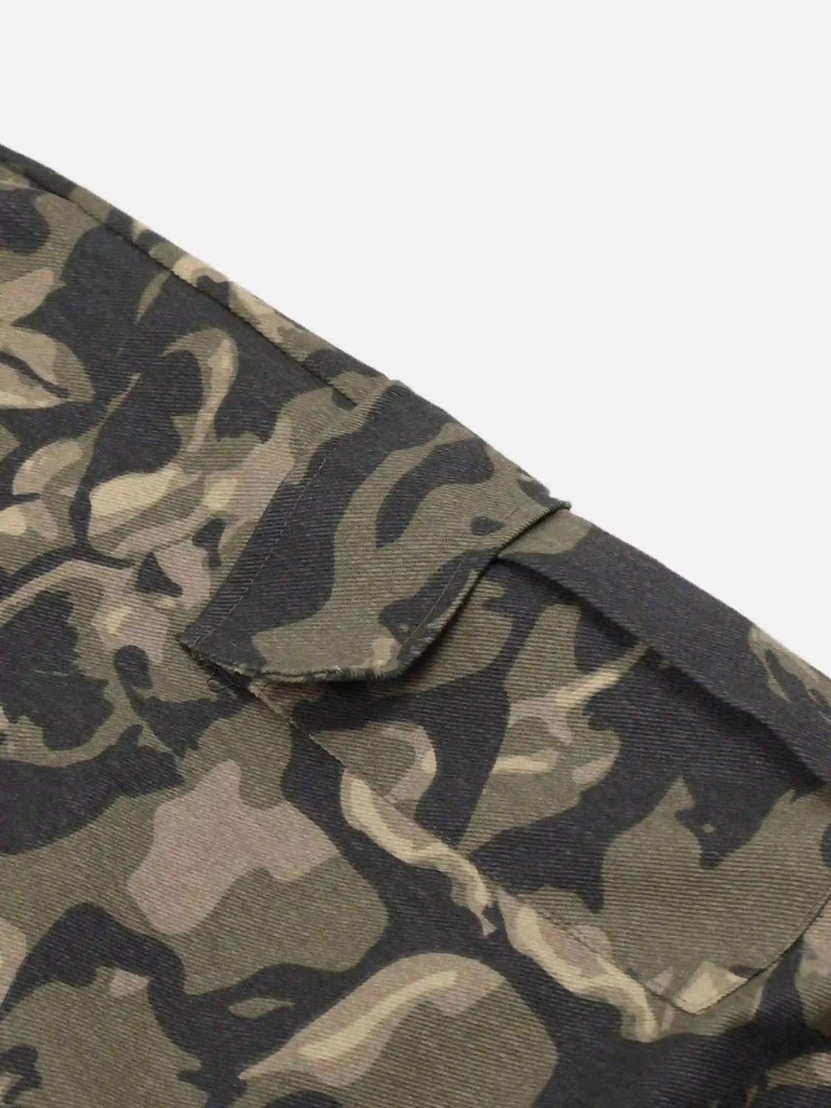 Concert Outfit Camouflage Multi-Pocket Work Pants Concert Outfit Camouflage Multi-Pocket Work Pants