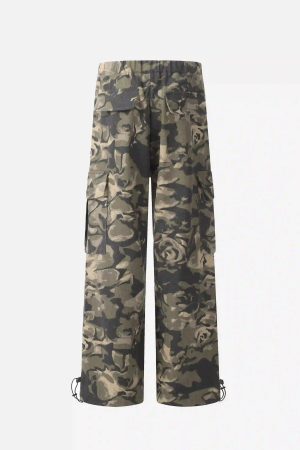Concert Outfit Camouflage Multi-Pocket Work Pants