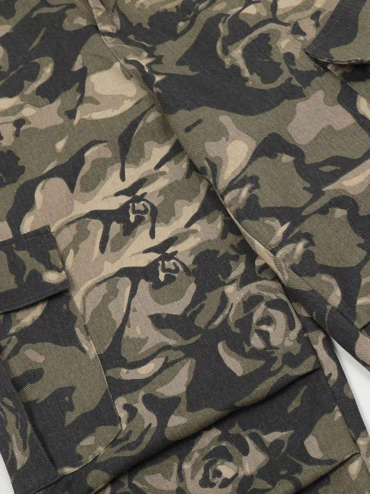 Concert Outfit Camouflage Multi-Pocket Work Pants Concert Outfit Camouflage Multi-Pocket Work Pants