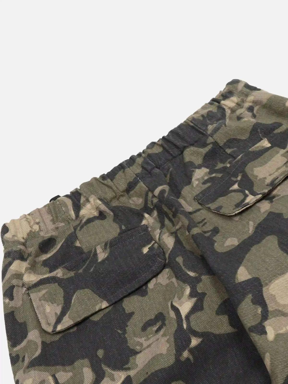 Concert Outfit Camouflage Multi-Pocket Work Pants Concert Outfit Camouflage Multi-Pocket Work Pants