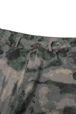 Concert Outfit Camouflage Multi-Pockets Cargo Pants