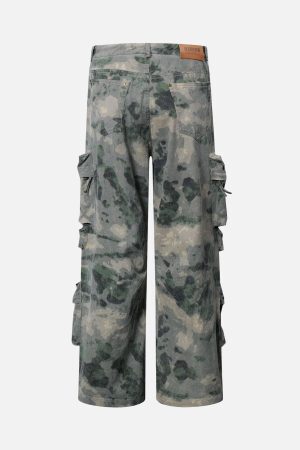 Concert Outfit Camouflage Multi-Pockets Cargo Pants