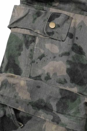 Concert Outfit Camouflage Multi-Pockets Cargo Pants
