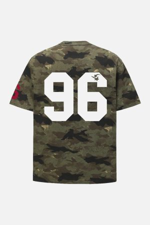 Concert Outfit Camouflage NO.96 Print T-Shirt