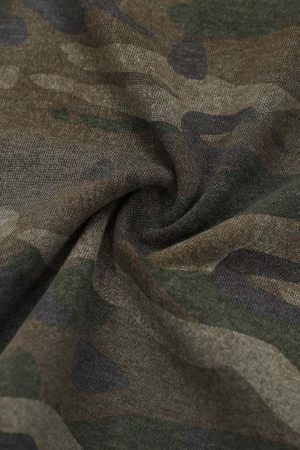 Concert Outfit Camouflage Patchwork Graphic T-Shirt