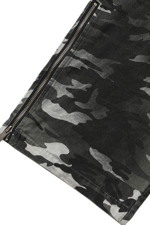 Concert Outfit Camouflage Retro Multi-Pocket Cargo Pants
