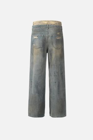 Concert Outfit Camouflage Sagging Jeans