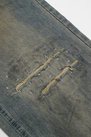 Concert Outfit Camouflage Sagging Jeans