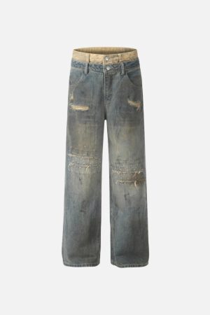 Concert Outfit Camouflage Sagging Jeans