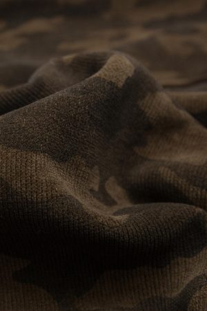 Concert Outfit Camouflage Spliced Fur Hooded Fleece Jacket