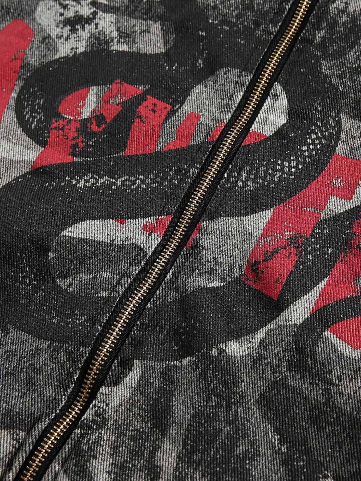 Concert Outfit Camouflage Stitching Stand Collar Military Jacket Concert Outfit Camouflage Stitching Stand Collar Military Jacket