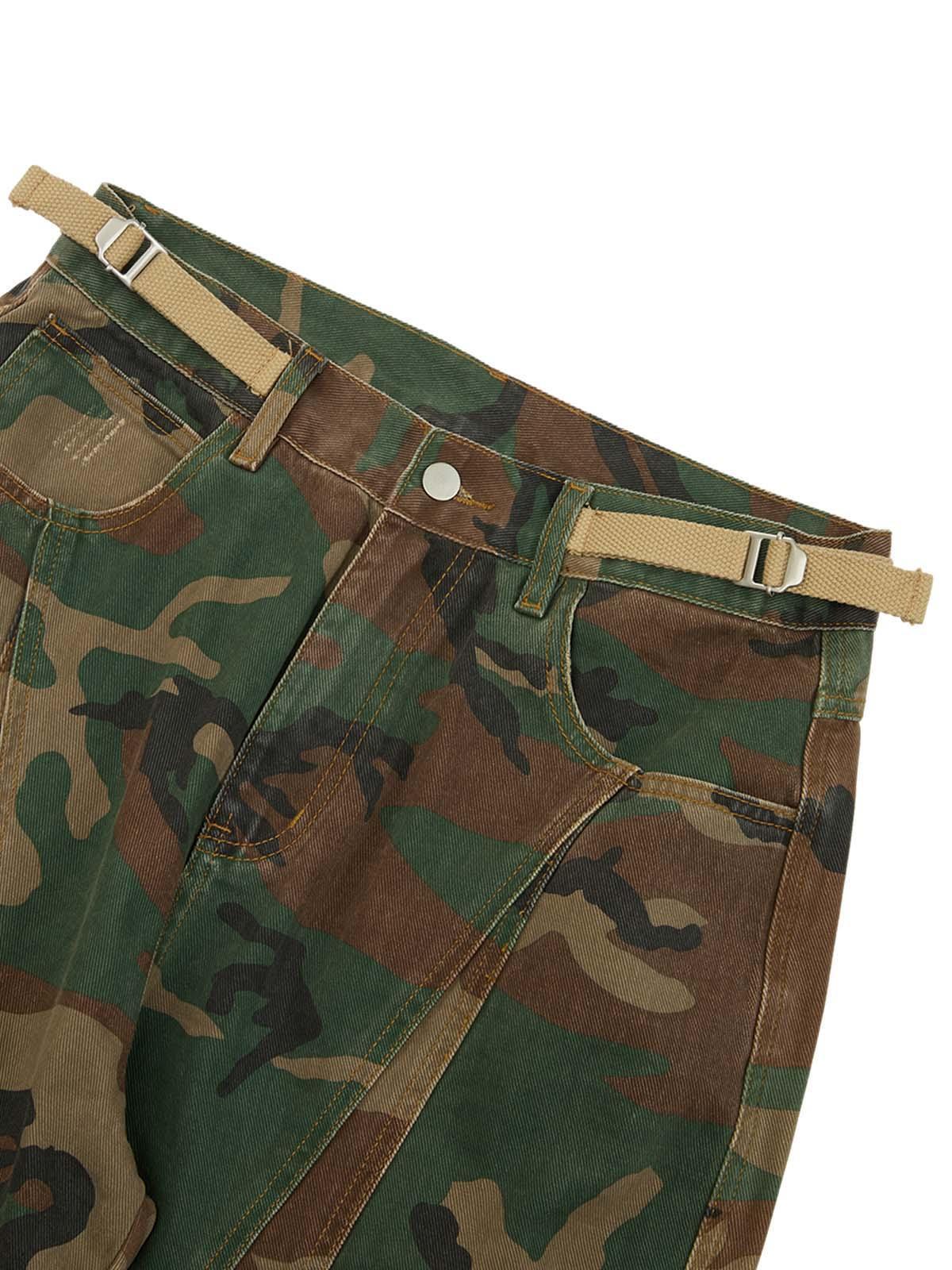 Concert Outfit Camouflage Structured Pleated Pants Concert Outfit Camouflage Structured Pleated Pants