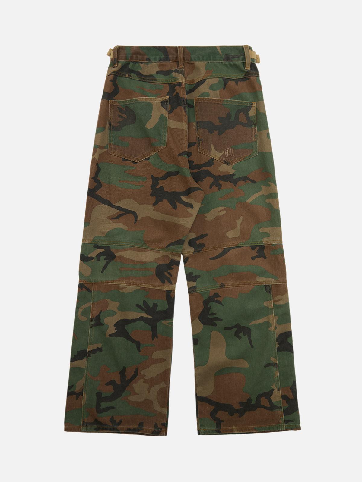 Concert Outfit Camouflage Structured Pleated Pants Concert Outfit Camouflage Structured Pleated Pants