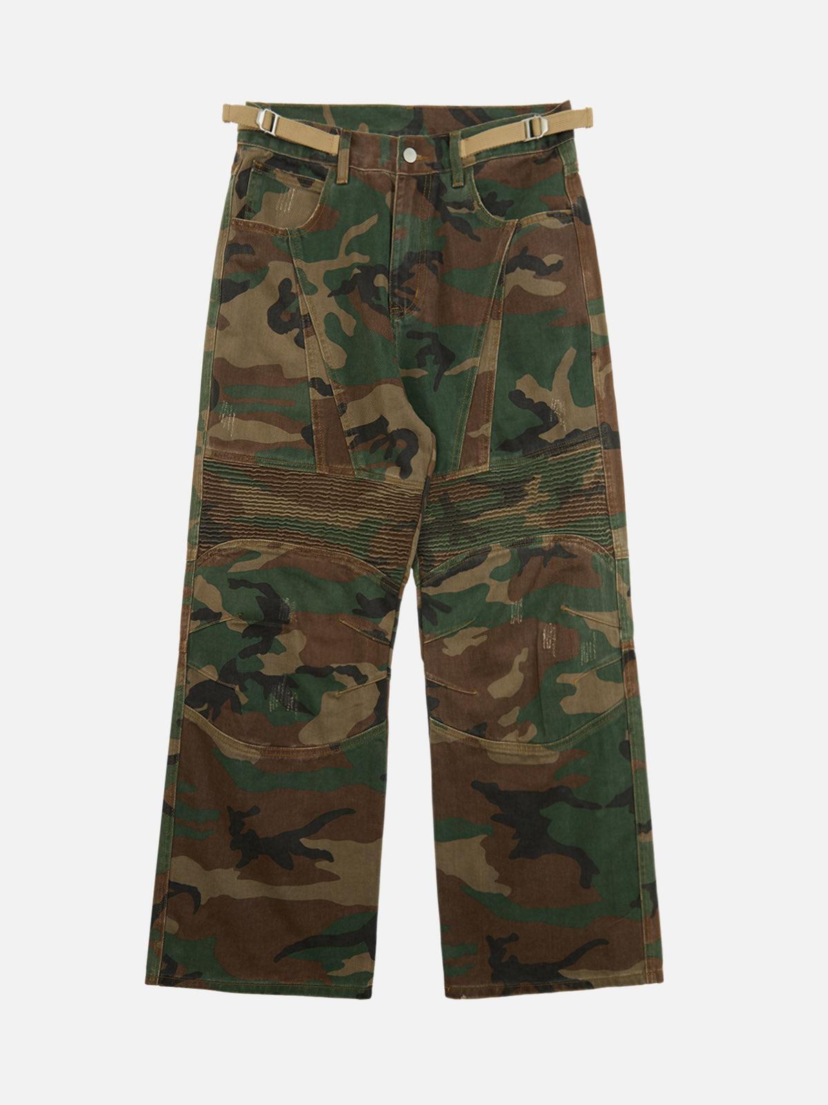 Concert Outfit Camouflage Structured Pleated Pants Concert Outfit Camouflage Structured Pleated Pants