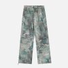 Concert Outfit Camouflage Tie-Dye Cargo Pants